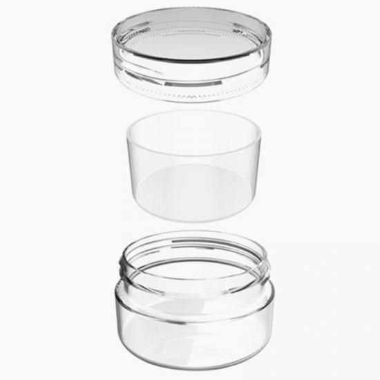 Dual Compartment Silicone Safe Container Jars Dab Concentrate Oil Wax