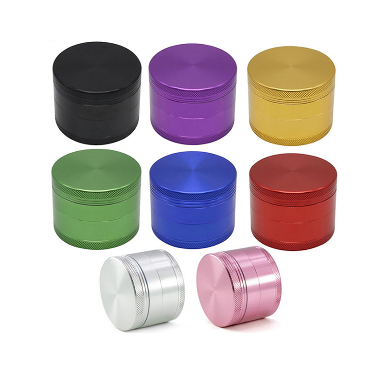 2.4 Inch Herb Mill 4-Piece Aluminium Spice Mill Herb Grinder with Pollen Scraper Perfect for Gourmets