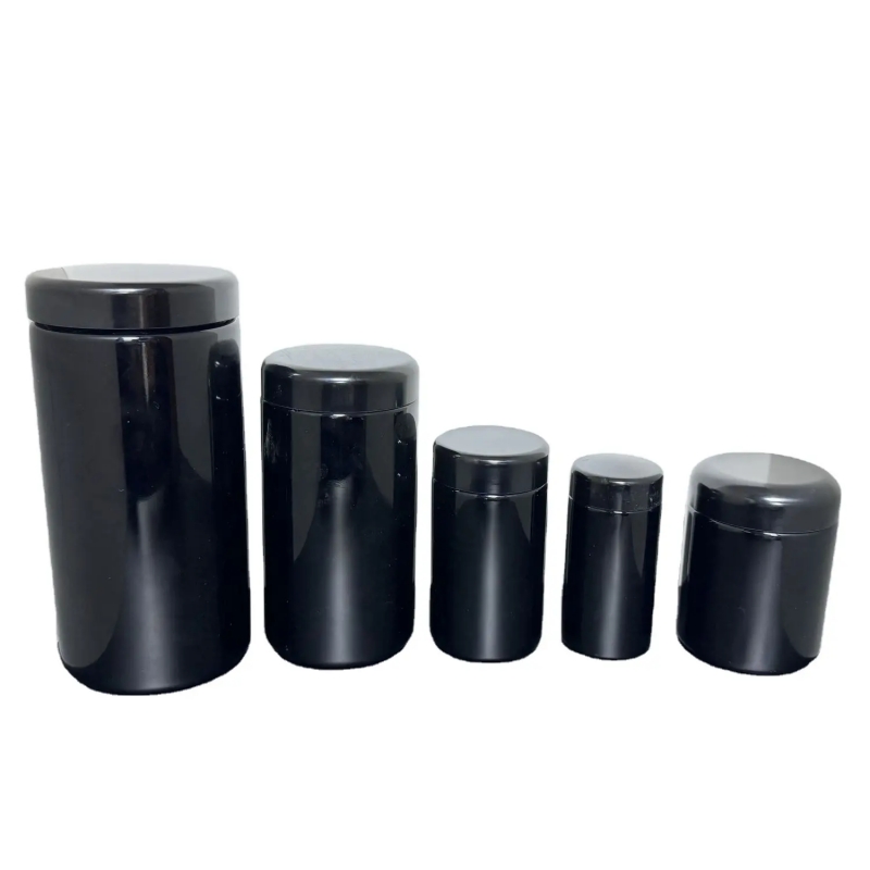 100ml 200ml 250ml 500ml Thick Black Glass UV jar