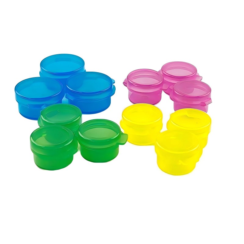 1ml 3ml 5ml 10ml flip top jars with lid