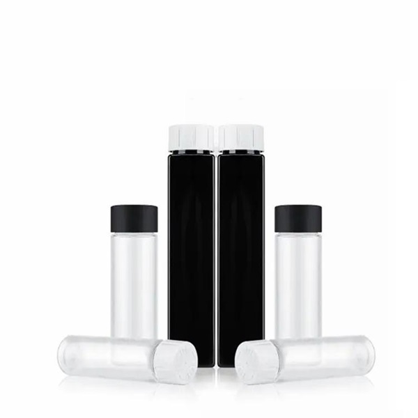 125mm Black PET Pre-roll Plastic Tube with 22mm Child Resistant Cap