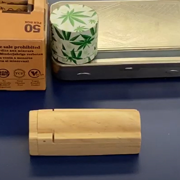 Multi functional wooden cigarette box